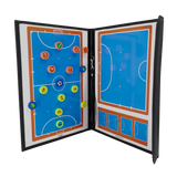 Prancheta tática magnética com caneta para treinamento de futsal Pista e Campo - Modelo pasta preta