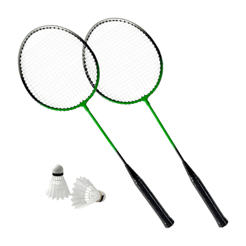 Kit de Badminton Recreativo 2 Raquetes e 2 Volantes de Nylon Loire