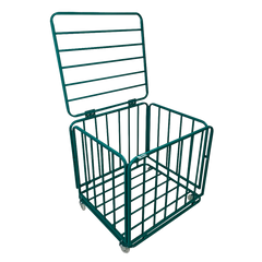 Carrinho guarda volumes de aço para transporte e armazenagem de bolas Pista e Campo