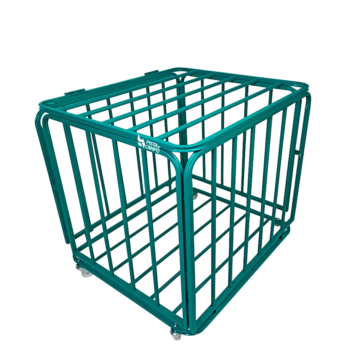 Carrinho guarda volumes de aço para transporte e armazenagem de bolas Pista e Campo