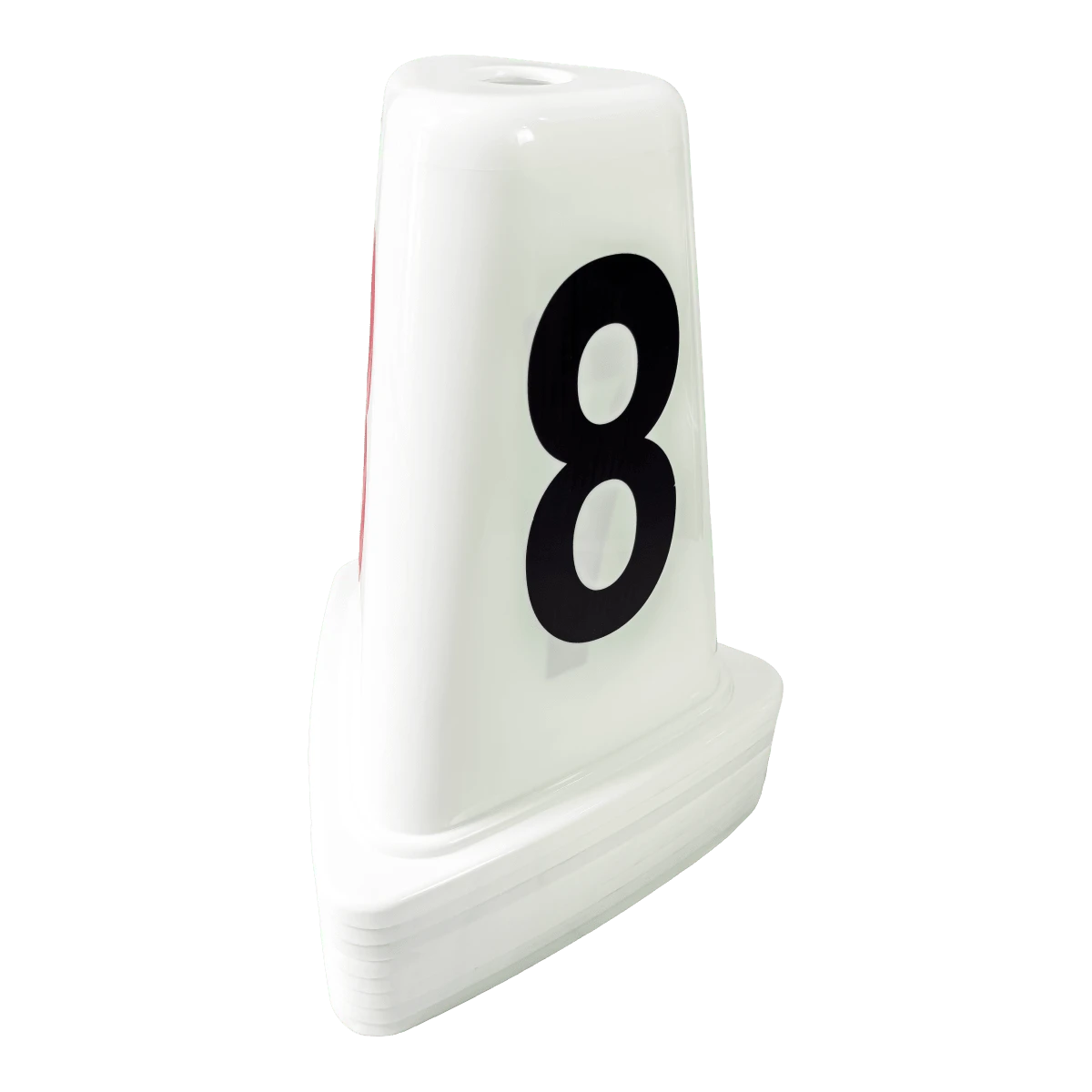 Indicador de raias de plástico ABS com 50cm Pista e Campo - cnj com 8 und (1-8)