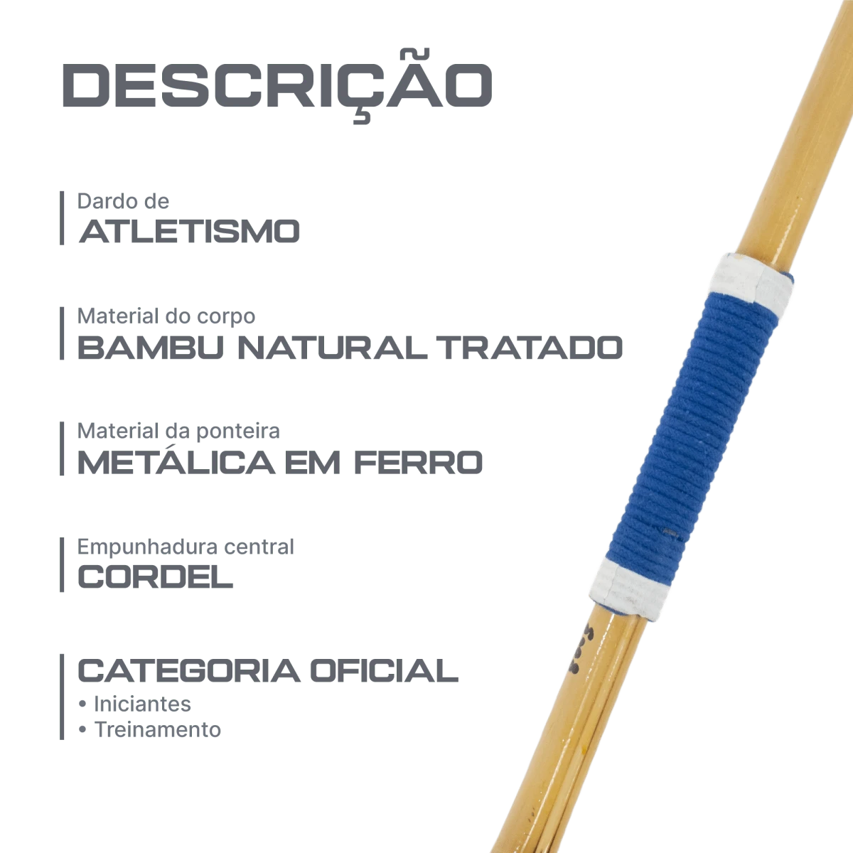 Dardo de bambu especial 400g Pista e Campo