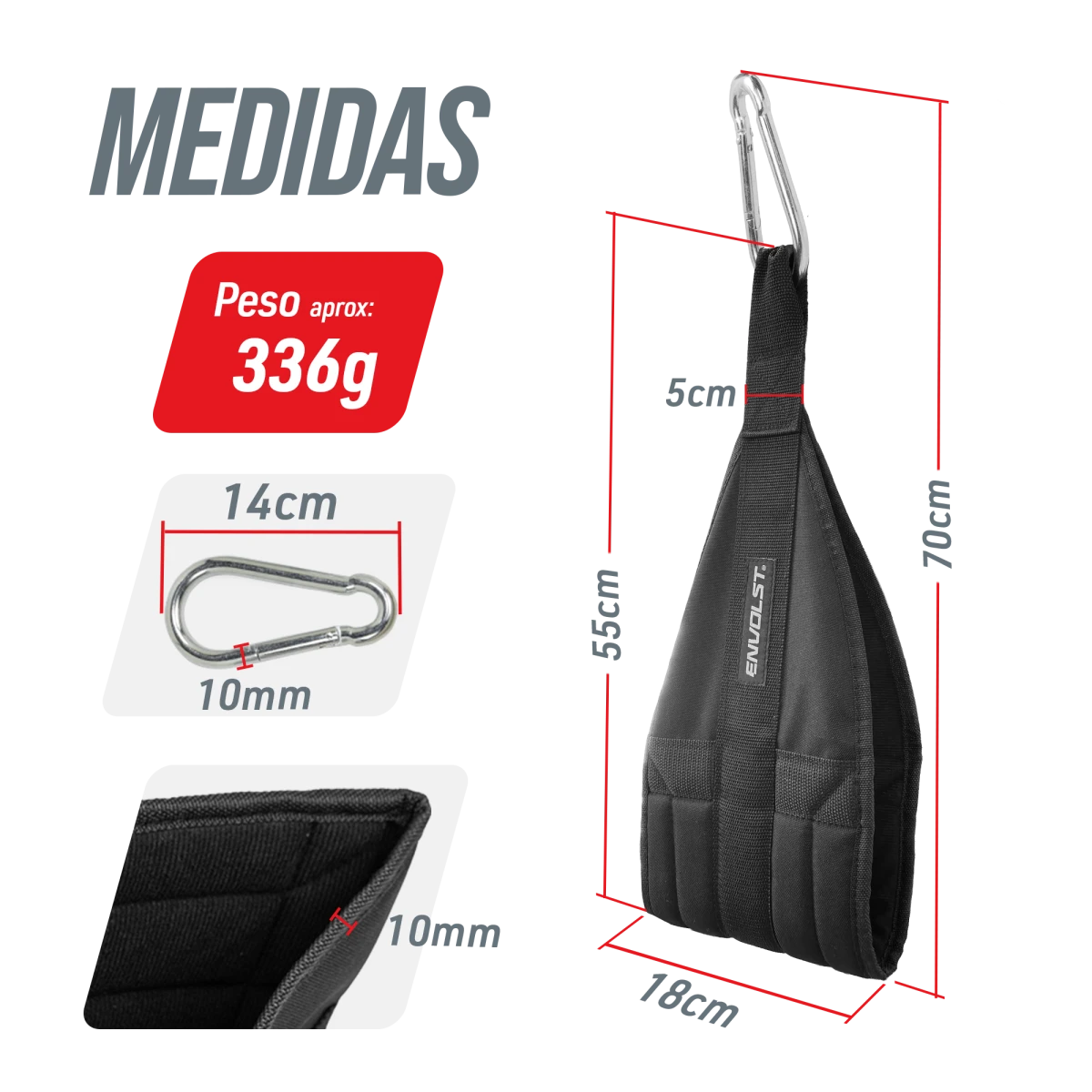 Tipoia para Abdominal Suspenso Envolst Par