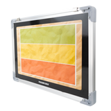 Quadro tático magnético de alumínio com acessórios 45x30 Pista e Campo - Esportes de Areia