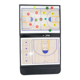 Prancheta tática magnética com caneta para treinamento de basquete Pista e Campo - Modelo pasta preta