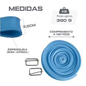 Cinta de Tração e Alongamento 4m com Ajuste Envolst