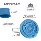 Cinta elástica em rolo de 4 metros com ajuste por fivela Envolst