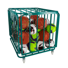 Carrinho guarda volumes de aço para transporte e armazenagem de bolas Pista e Campo