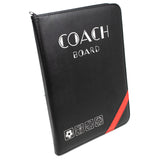 Prancheta tática magnética de futebol, basquete, volei e handebol com acessórios Pista e Campo pasta com ziper