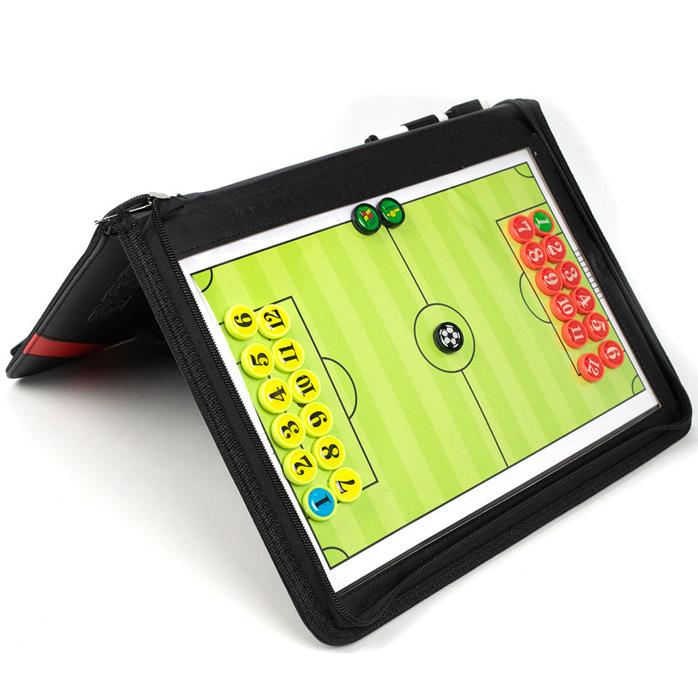 Prancheta tática magnética de futebol, basquete, volei e handebol com acessórios Pista e Campo aberta