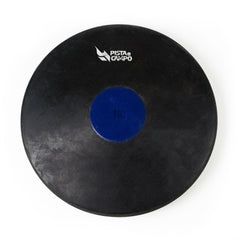 Disco de atletismo de borracha preto com centro colorido 1,00kg Pista e Campo frente