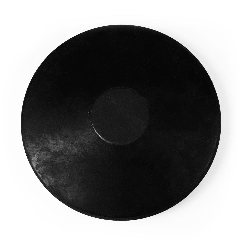 Disco de atletismo de borracha preto com centro colorido 1,00kg Pista e Campo verso