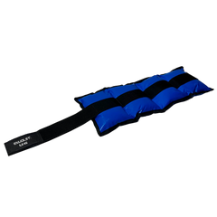 Tornozeleira caneleira em vinilona azul profissional 5kg Envolst - par