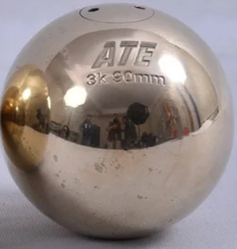 Peso de atletismo de bronze 3 kg 90mm avançado ATE - Certificado WA-IAAF