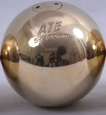 Peso de atletismo de bronze 5,00kg 100mm avançado ATE - Certificado WA-IAAF
