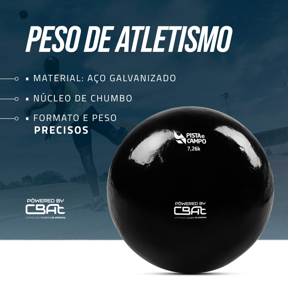 Peso de atletismo de aço 2 kg iniciante Pista e Campo - Powered by CBAt