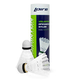 Volante peteca de badminton de nylon Loire - tubo com 06 und