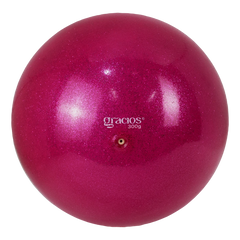 Bola Ginástica Rítmica Oficial 300g Glitter Gracios - Roxo