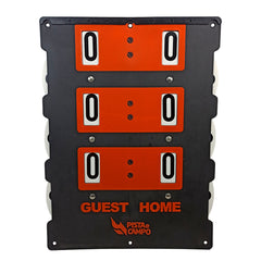 Placar de resultados para tênis Pista e Campo