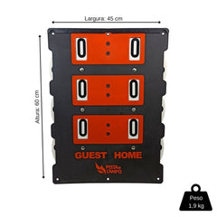 Placar de resultados para tênis Pista e Campo