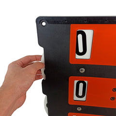 Placar de resultados para tênis Pista e Campo