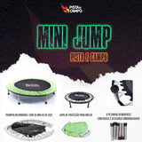 Mini Jump Cama Elástica Profissional dobrável 36 molas de aço com capa Pista e Campo mkpt