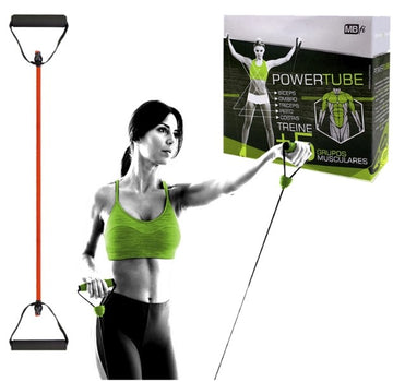 Extensor elástico de tensão (elástico tubing com manoplas em D) Mbfit