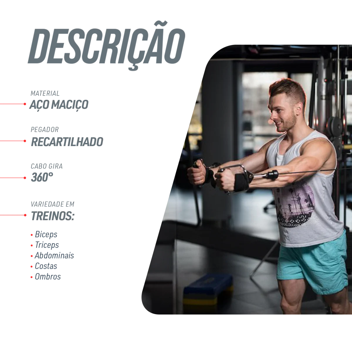 Puxador Estribo Giratório Crossover Cromado Envolst