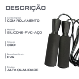 Corda de pular de PVC 6mm com rolamento Pista e Campo