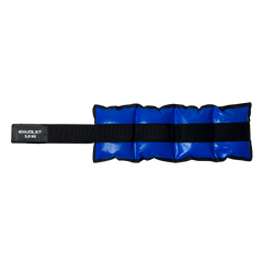 Tornozeleira caneleira em vinilona azul profissional 3kg Envolst - par