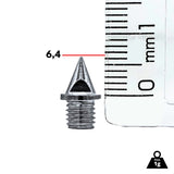 100 Pregos para sapatilha de atletismo 6,4mm Pirâmide Pista e Campo