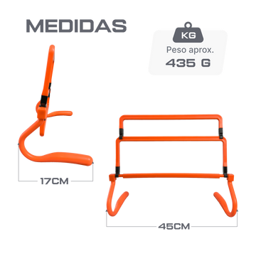 Barreirinha de Agilidade Ajustável 4 Níveis 15 a 40cm Velden