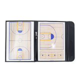 Prancheta tática magnética com caneta para treinamento de basquete Pista e Campo - Modelo pasta preta