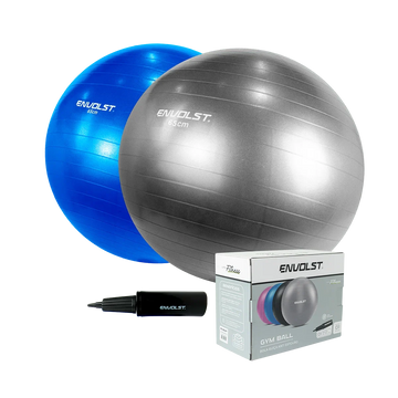 Bola Suíça 65cm Gym Ball Para Pilates Anti-Burst com Bomba Envolst