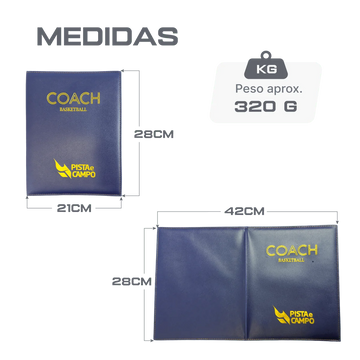 Prancheta Pasta Tática Magnética de Basquete com Ímãs e Caneta Pista e Campo