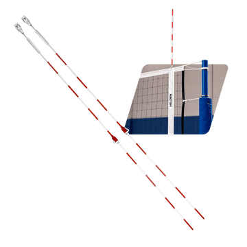 Antenas de Voleibol com Suporte Regulável Velden 1,80m - Par