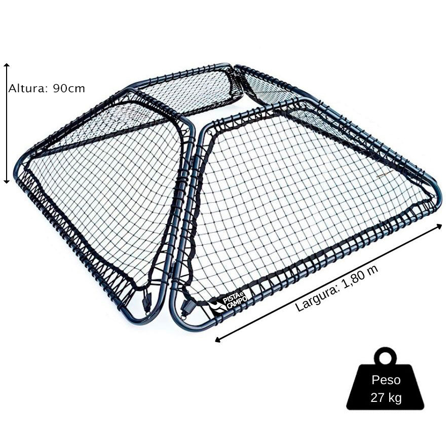 Quadro elástico para retorno de bolas para equipes com 4 lados Pista e Campo - NOVIDADE!!!