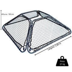 Quadro elástico para retorno de bolas para equipes com 4 lados Pista e Campo - NOVIDADE!!!