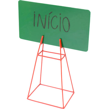 Quadro e placa de aviso com suporte para recreação infantil Pista e Campo