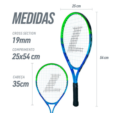 Raquete de tênis infantil-juvenil Loire - Tam. 21