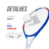 Raquete de tênis adulto leve Loire