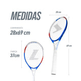 Raquete de tênis adulto leve Loire