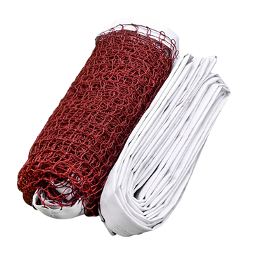 Rede oficial de badminton dimensões 6,1m (L) x 0,7m (A) HDPE Pista e Campo - com cabo de aço plastificado