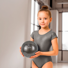Bola Ginástica Rítmica Oficial 300g Glitter Gracios - Roxo
