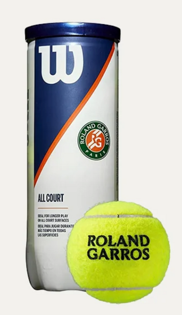 Bola de Tênis Wilson Roland Garros All Court Tubo 3un