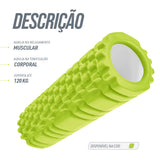 Rolo de massagem e liberação miofascial 30cmx11cm Pista e Campo - verde