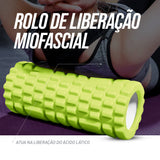 Rolo de massagem e liberação miofascial 30cmx11cm Pista e Campo - verde