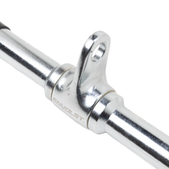 Puxador Barra Reta 50cm Pulley Cromado Maciço com Giro Envolst