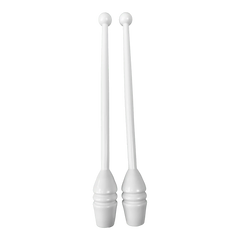 Maças de ginástica rítmica adulto 45cm Gracios - Branco