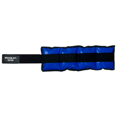 Tornozeleira caneleira em vinilona azul profissional 2kg Envolst - par